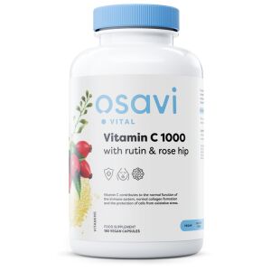 C1000-vitamiini, rutiinia ja ruusunmarjaa – 180 vegaanista kapselia – Viking Supplements