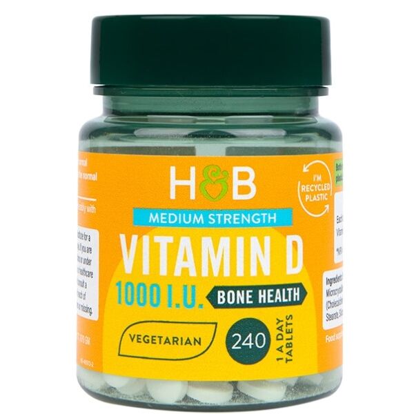 D-vitamin, 25 mcg 240 tabletter billede