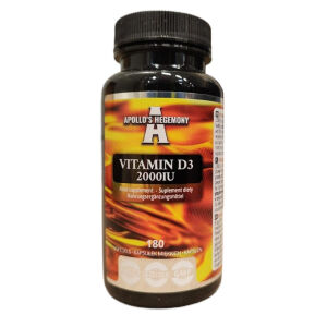 D3-vitamiini 2000 IU – 180 pehmeää kapselia – Viking Supplements