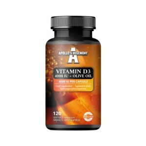 D3-vitamiini 4000 IU + oliiviöljy – 120 pehmeää kapselia – Viking Supplements