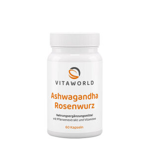 Vitaworld Ashwagandha-ruusujuurikompleksi (60 kapselia) – Viking Supplements