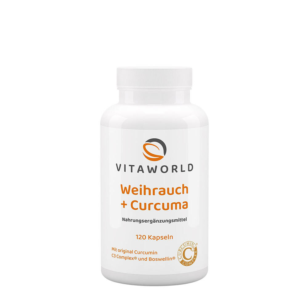 Vitaworld Frankincense + Curcuma (120 kapsler)