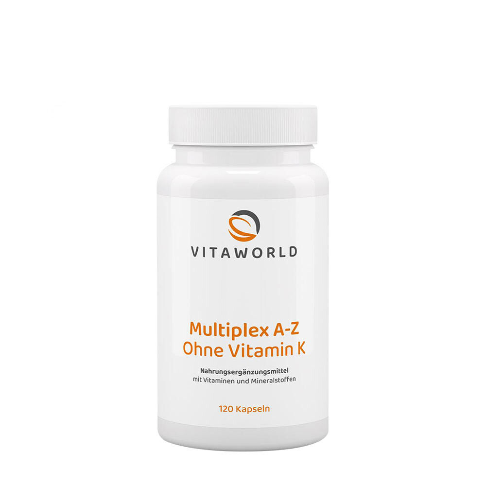 Vitaworld Multiplex A-Z uden vitamin K (120 kapsler)