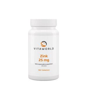 Vitaworld Zinc 25 mg (365 tablets) - Viking Supplements