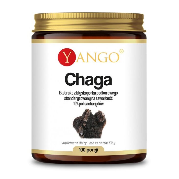 YANGO Chaga-uute – 10%-polysakkaridit (50 g) – Viking Supplements