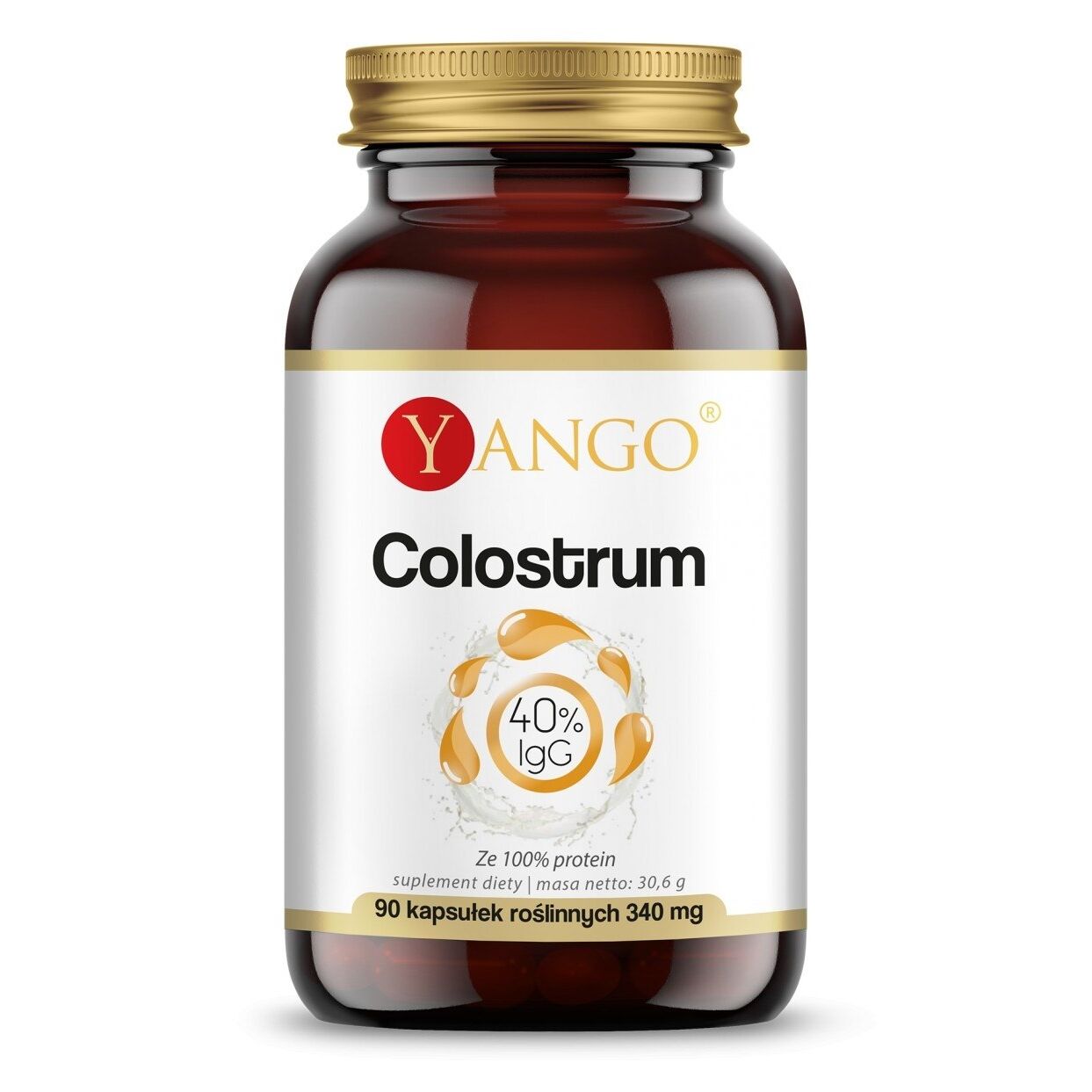 YANGO Colostrum – 40%-immunoglobuliinit (90 kapselia) – Viking Supplements
