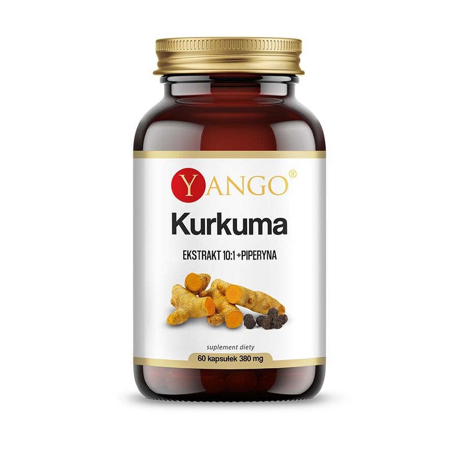YANGO Curcuma – piperiinillä rikastettu uute (60 kapselia) – Viking Supplements