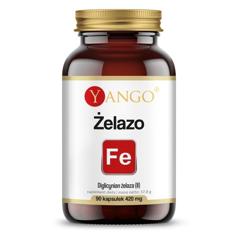 YANGO Ferrous jern(II)bisglycinat (90 kapsler) billede